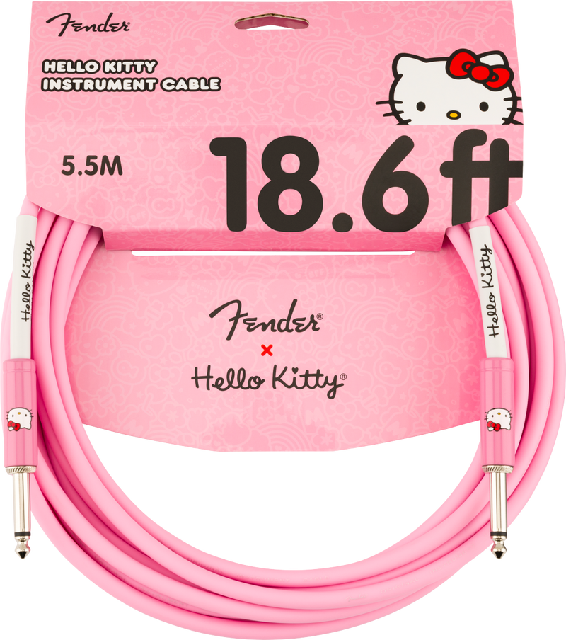 Chargez l&#39;image dans la visionneuse de la galerie, Câble d’instrument Rose Fender® x Hello Kitty® 18.6&#39;
