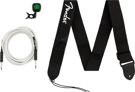 Ensemble d’accessoires essentiels: Courroie, accordeur et câble