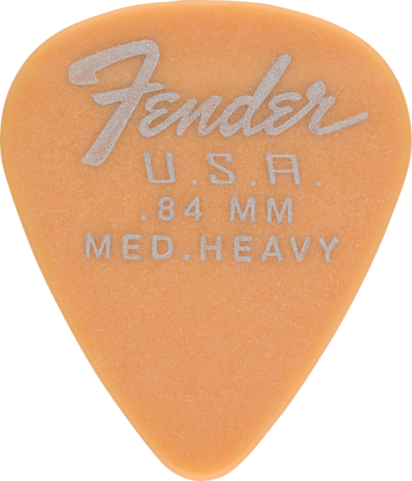 Médiator Fender Dura-Tone/.84mm/ Med-Heavy/ Butterscotch Blonde/ pqt 12