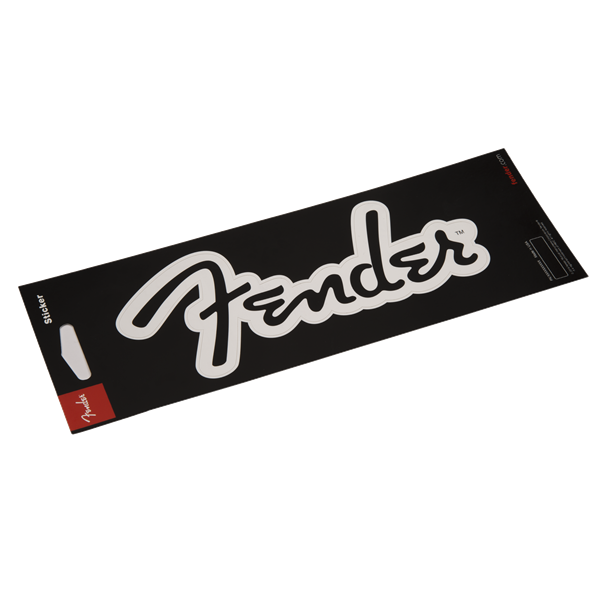 Autocollant avec Logo FENDER™ -Blanc Mat