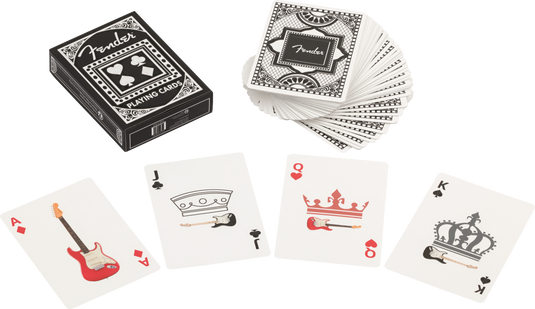 Jeu de 52 cartes et 2 Jokers à l’emblème de la FENDER STRATOCASTER