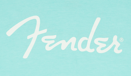 Chandail à manches courtes, T-Shirt avec logo Fender-M- Daphne Blue