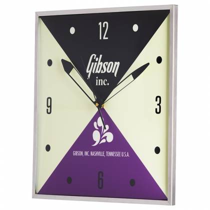 Chargez l'image dans la visionneuse de la galerie, Horloge vintage lumineuse - Logo "Gibson inc."
