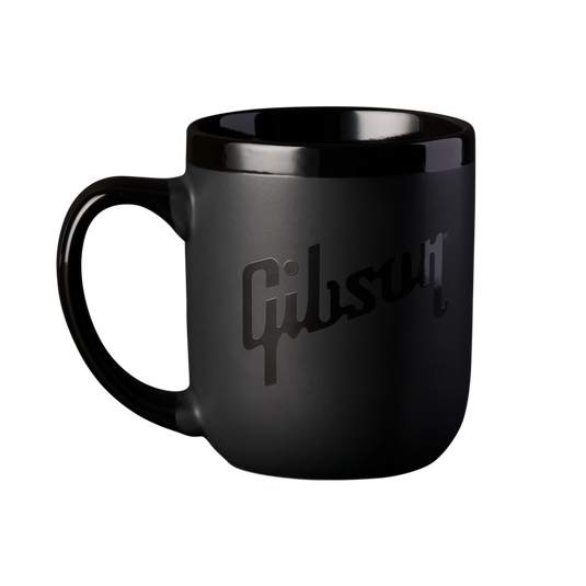 Tasse Gibson, 16 onces (noir sur noir)