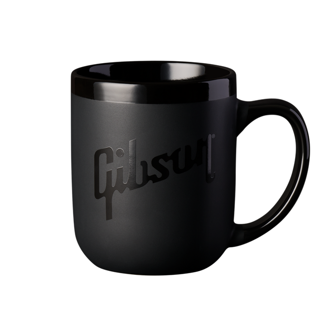 Tasse Gibson, 16 onces (noir sur noir)