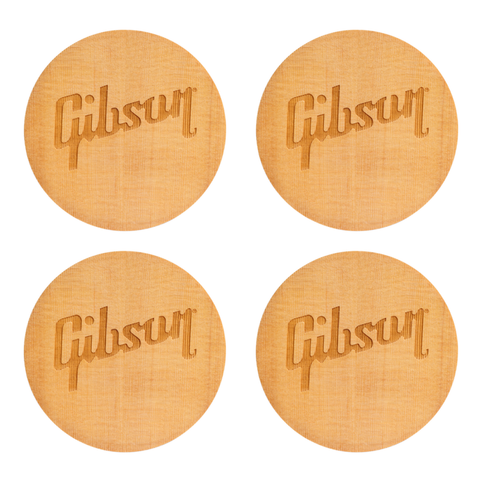 Jeu de sous-verres Gibson en épinette de Sitka (fini naturel)