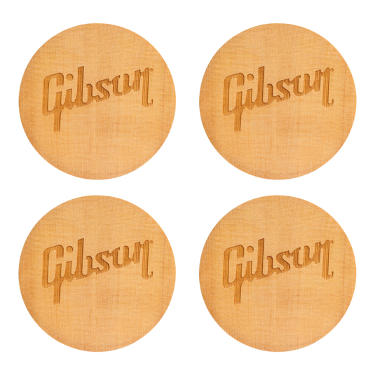 Jeu de sous-verres Gibson en épinette de Sitka (fini naturel)