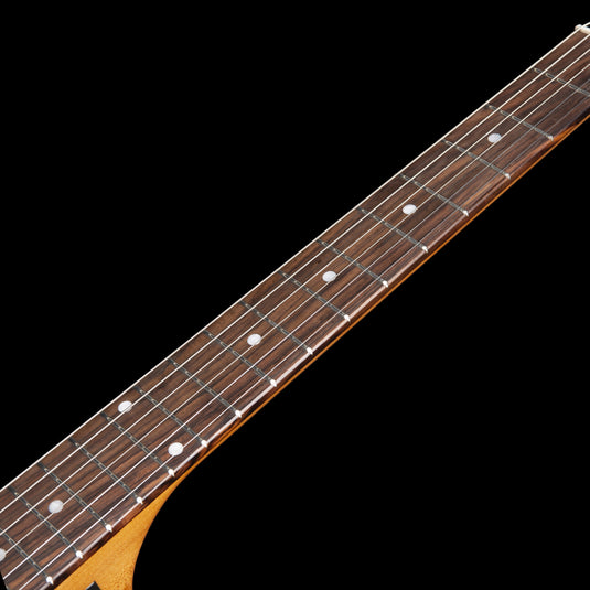 Guitare électrique 5e Ave TL Kingpin P90 Crème Translucide HG avec étui