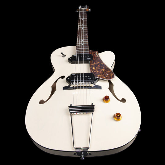 Guitare électrique 5e Ave TL Kingpin P90 Crème Translucide HG avec étui