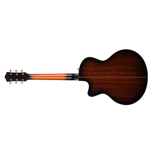 Guitare acoustique, Connaisseur MJ Satina RW, Mini-Jumbo-Noire (avec étui rigide)