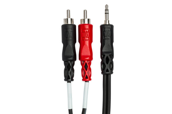 Load image into gallery viewer, câble 1/8 stereo à (2x) rca mâle de 3pieds
