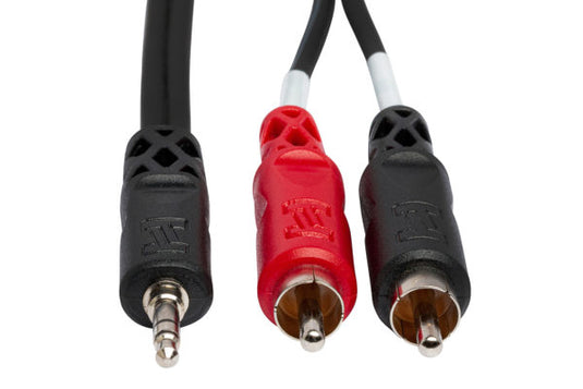 câble 1/8 stereo à (2x) rca mâle de 3pieds