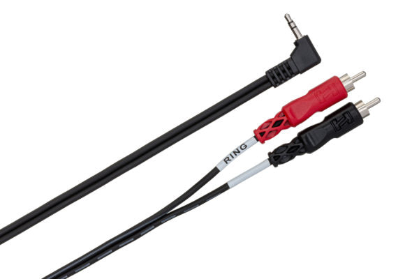 Load image into gallery viewer, câble 1/8 stereo à (2x) rca mâle de 3pieds
