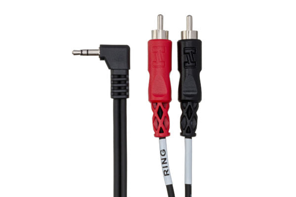 Load image into gallery viewer, câble 1/8 stereo à (2x) rca mâle de 3pieds
