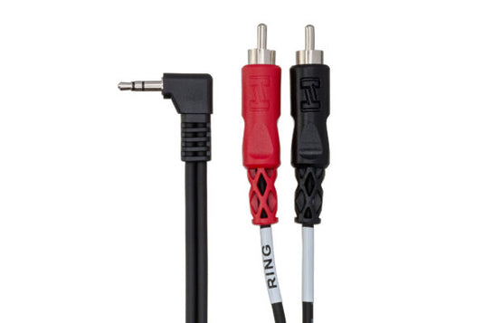 câble 1/8 stereo à (2x) rca mâle de 3pieds