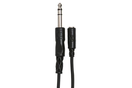 Câble adaptateur pour écouteur 1/4 mâle à 1/8 femelle de 25 pieds