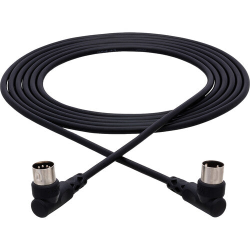 Câble MIDI coudé à angle droit 5 broches DIN de 5 pieds