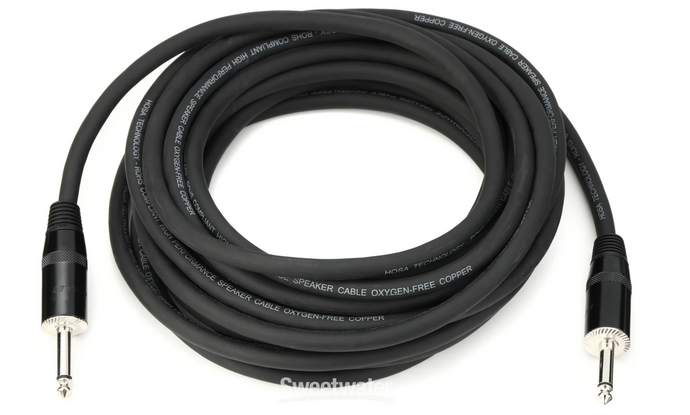 Câble d'enceinte jack 1/4 de 25 pieds