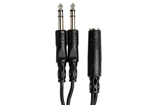 Adapteur jack 6,35 mm TRSF vers double jack 6,35 mm TRS