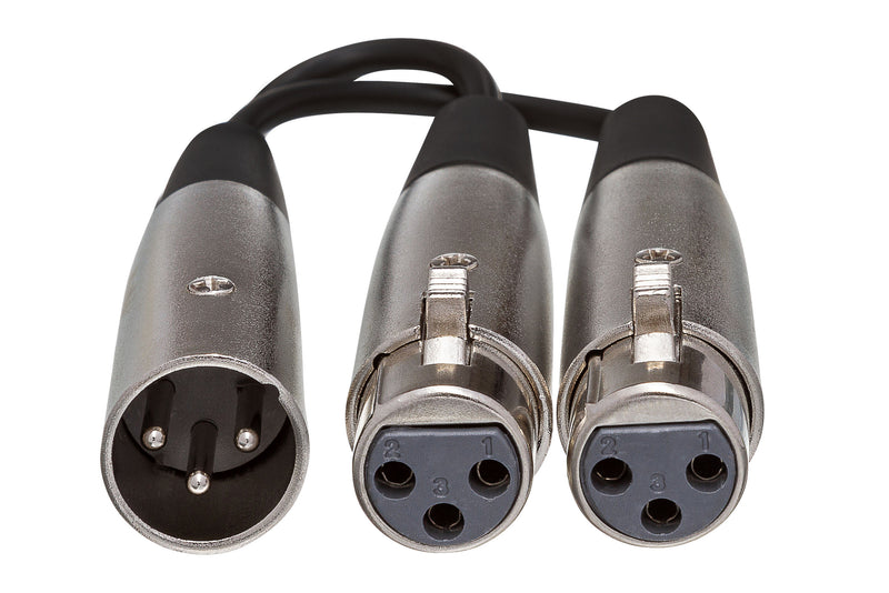 Load image into gallery viewer, Adapteur double XLR3 femelle vers XLR3 mâle
