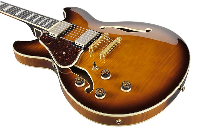 Chargez l'image dans la visionneuse de la galerie, Guitare électrique gauchère Semi-Hollow AS93FML Artcore Expressionniste
