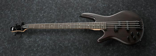 Basse électrique 4 cordes gauchère-fini Walnut Flat (pas d’étui)