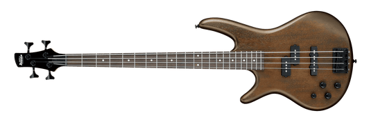 Basse électrique 4 cordes gauchère-fini Walnut Flat (pas d’étui)