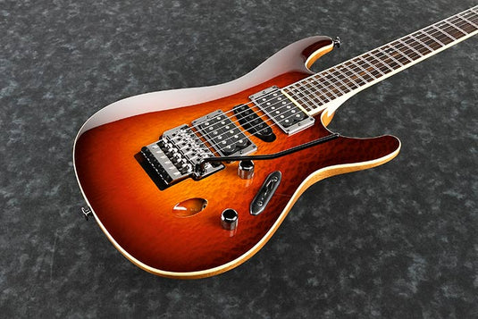 Guitare électrique Serie Prestige, sunset burst avec étui rigide