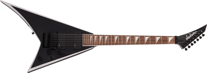 Guitare électrique , X Series Rhoads RRX24-MG7, touche en laurier, noir satiné avec biseaux gris apprêt