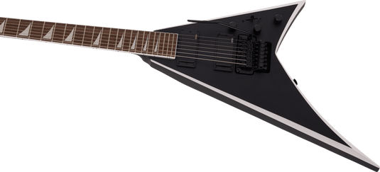 Guitare électrique , X Series Rhoads RRX24-MG7, touche en laurier, noir satiné avec biseaux gris apprêt