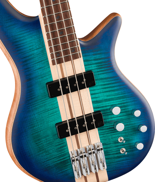 Pro Series Spectra Bass SBFM IV, touche en jatoba caramélisé, chlorine burst