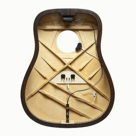 Système d’amplification HiFi pour plaque de chevalet de guitare acoustique