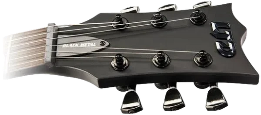 Guitare électrique Ec-black Metal, finition satinée noire (pas d’étui)