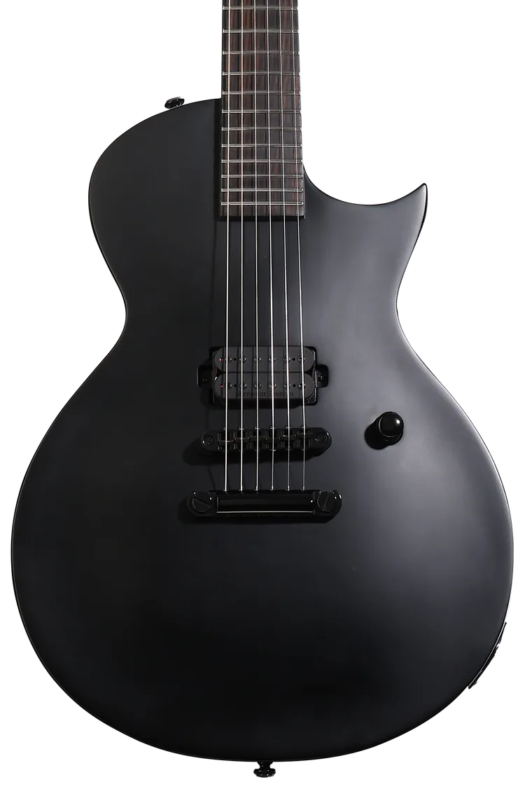 Load image into gallery viewer, Guitare électrique Ec-black Metal, finition satinée noire (pas d’étui)
