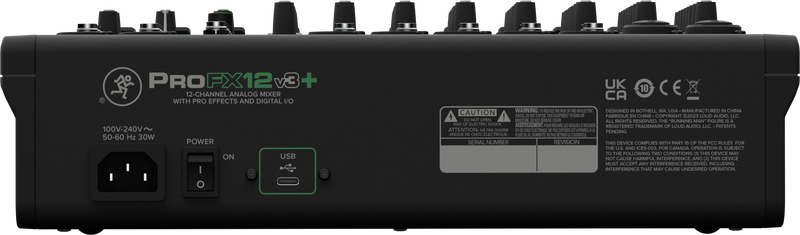 Load image into gallery viewer, Console 12 canaux avec USB et bluetooth PROFX12V3PLUS
