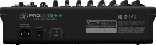 Console 12 canaux avec USB et bluetooth PROFX12V3PLUS