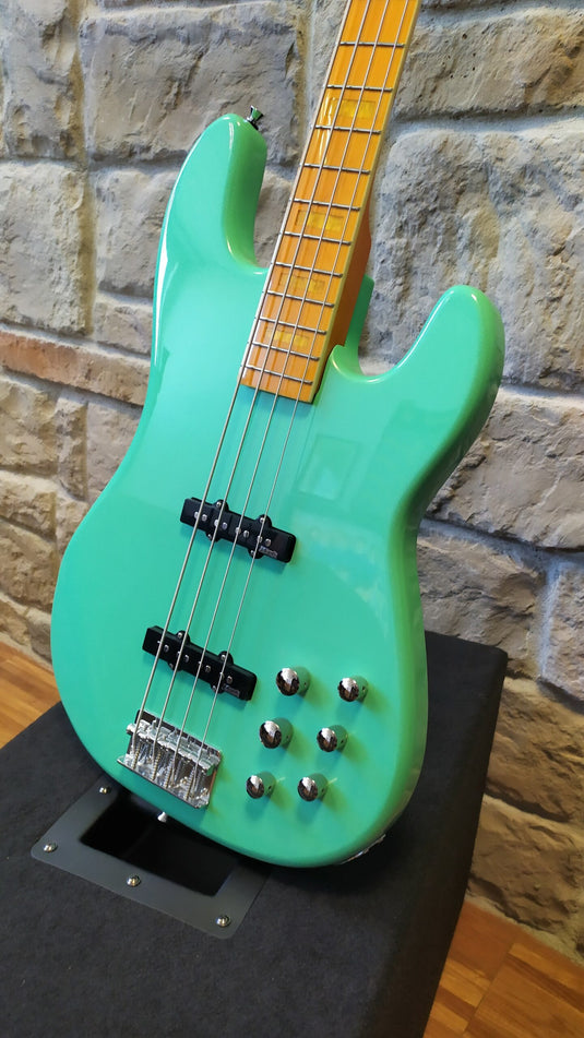 Basse électriques, GV 4 Gloxy, 4 Cordes, Surf Vert avec étui souple Mark Bass