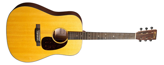Guitare acoustique D-10E Retro, Satin, Épicéa/Sève, avec étui souple