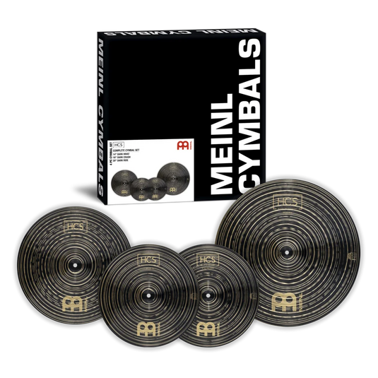 Le pack de 3 cymbales HCS Dark Inclut : crash, ride et hi-hat