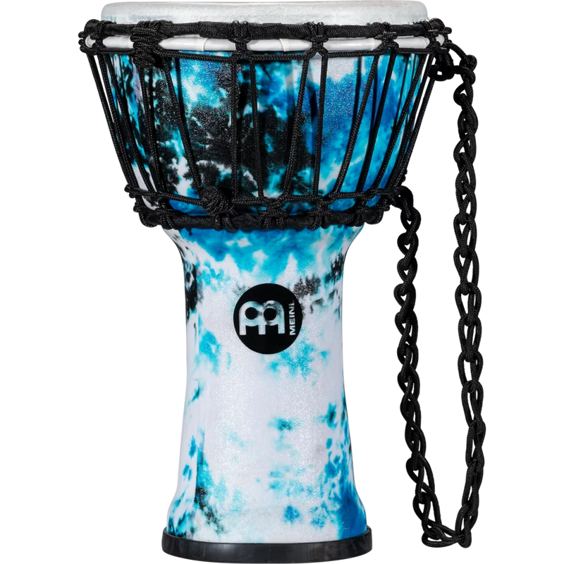 Load image into gallery viewer, Djembé Meinl Percussion 7&quot; Jr., bleu galaxie tie-dye
