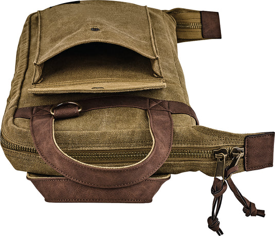 SAC À BÂTONS, KAKI VINTAGE