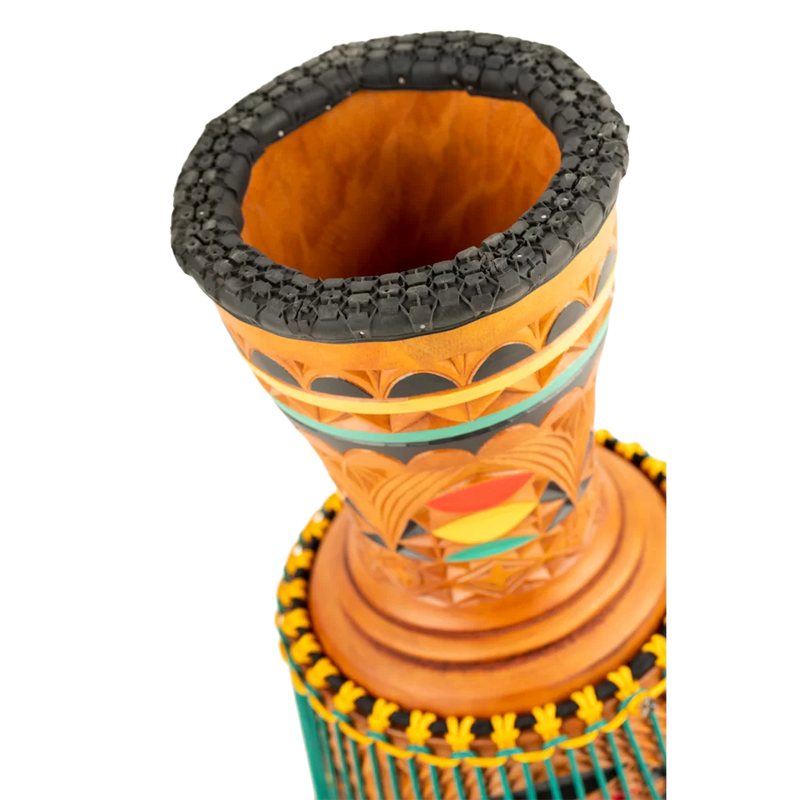 Chargez l'image dans la visionneuse de la galerie, Djembe Sculpté "Artisan Edition Tongo" de 12 pouces
