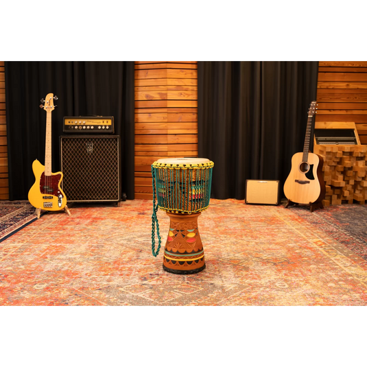 Djembe Sculpté "Artisan Edition Tongo" de 12 pouces
