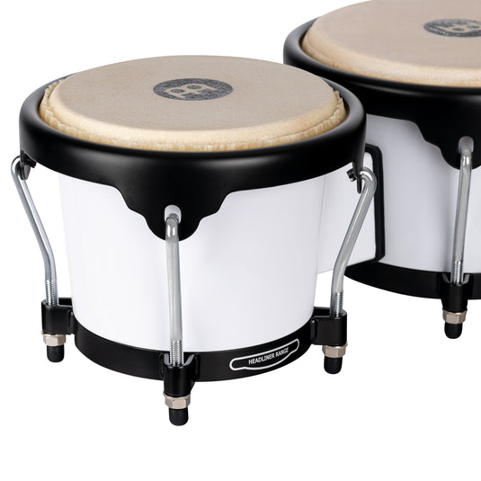 Bongo Journey Series 6 1/2" Macho et 7 1/2" Hembra - Blanc brillant