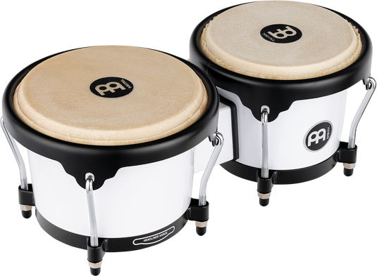 Bongo Journey Series 6 1/2" Macho et 7 1/2" Hembra - Blanc brillant