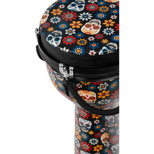 Djembé Jumbo Meinl Percussion 10", Day of the Dead, tête design