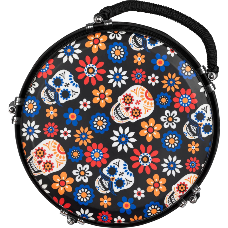 Load image into gallery viewer, Djembé Jumbo Meinl Percussion 10&quot;, Day of the Dead, tête design
