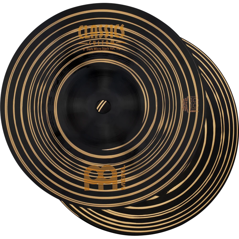 Load image into gallery viewer, Cymbals Classics Custom Dark Micro Stack Hats - 8"
