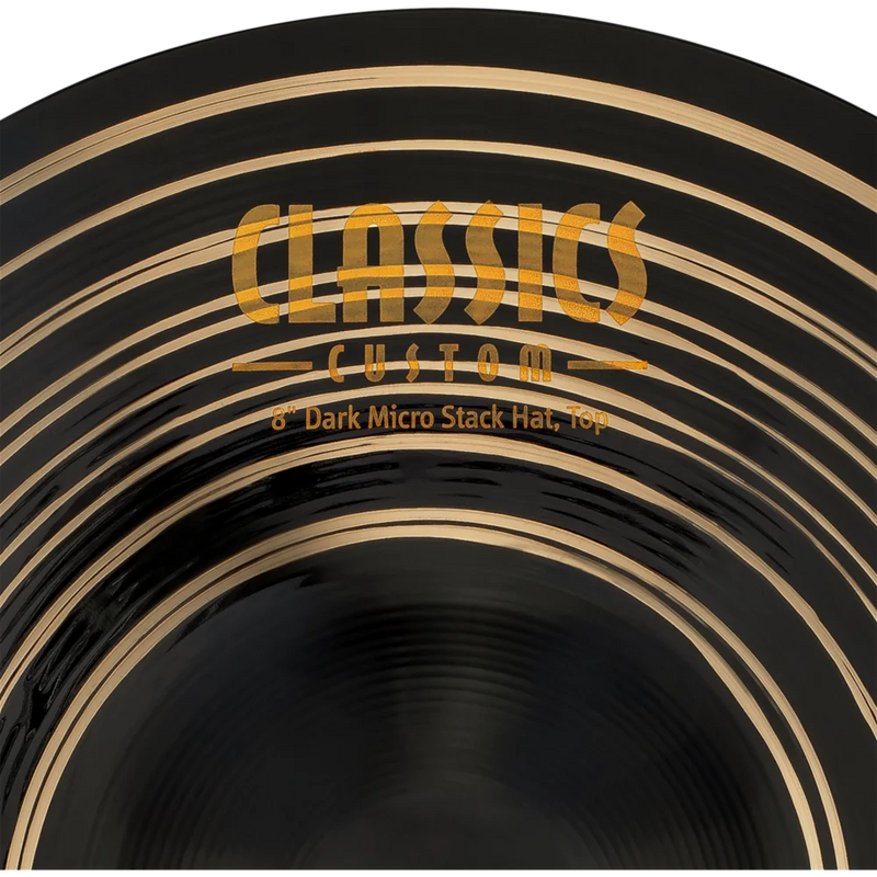 Load image into gallery viewer, Cymbals Classics Custom Dark Micro Stack Hats - 8"
