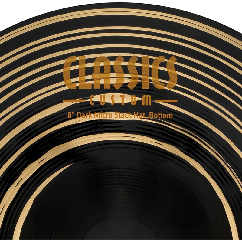 Load image into gallery viewer, Cymbals Classics Custom Dark Micro Stack Hats - 8"
